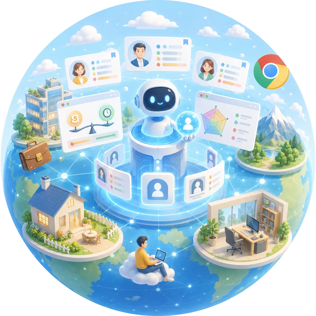 JOB SQUEEZER - AIが求人を搾るイメージ